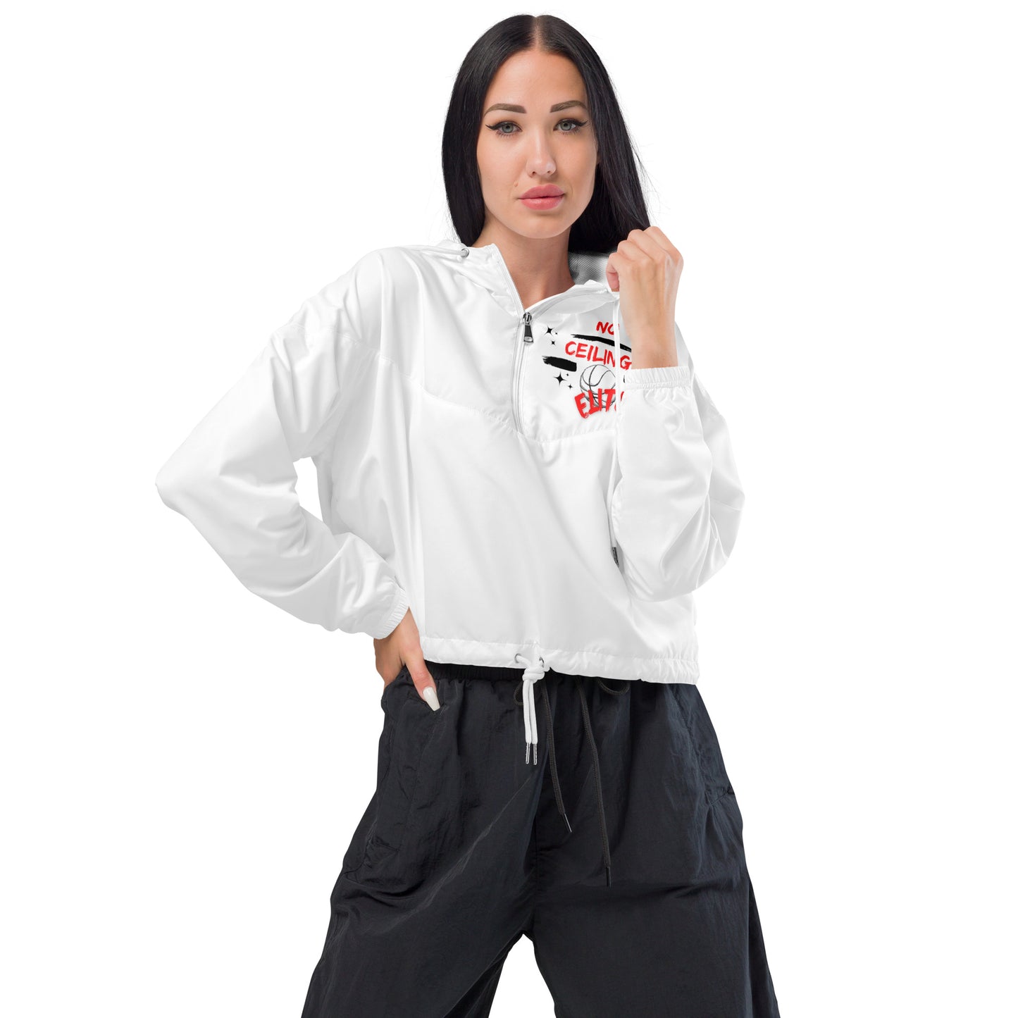 Women’s cropped windbreaker Team